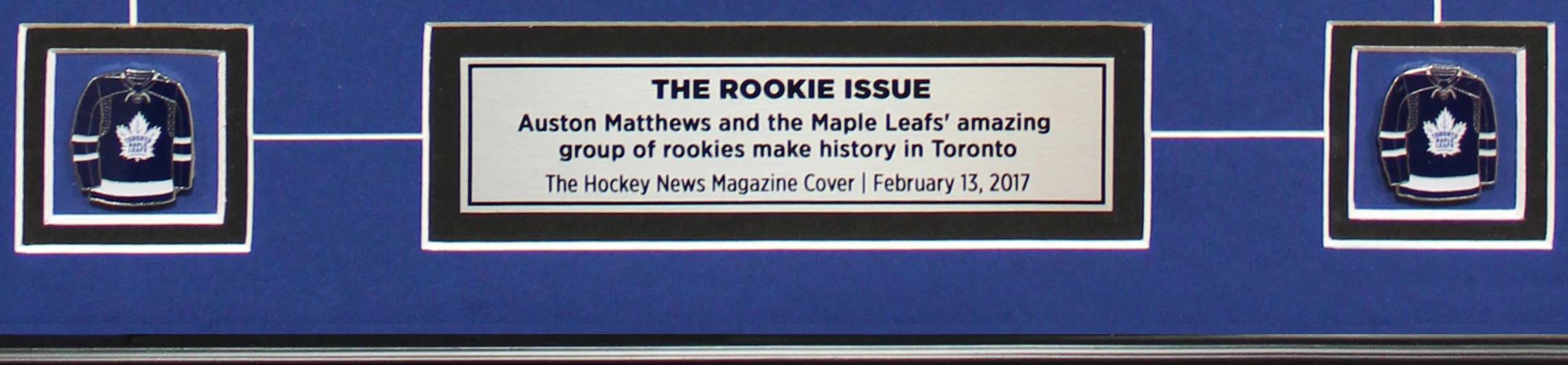 2017 THE ROOKIE ISSUE | FRAMED COVER - AUSTON MATTHEWS - Image 3
