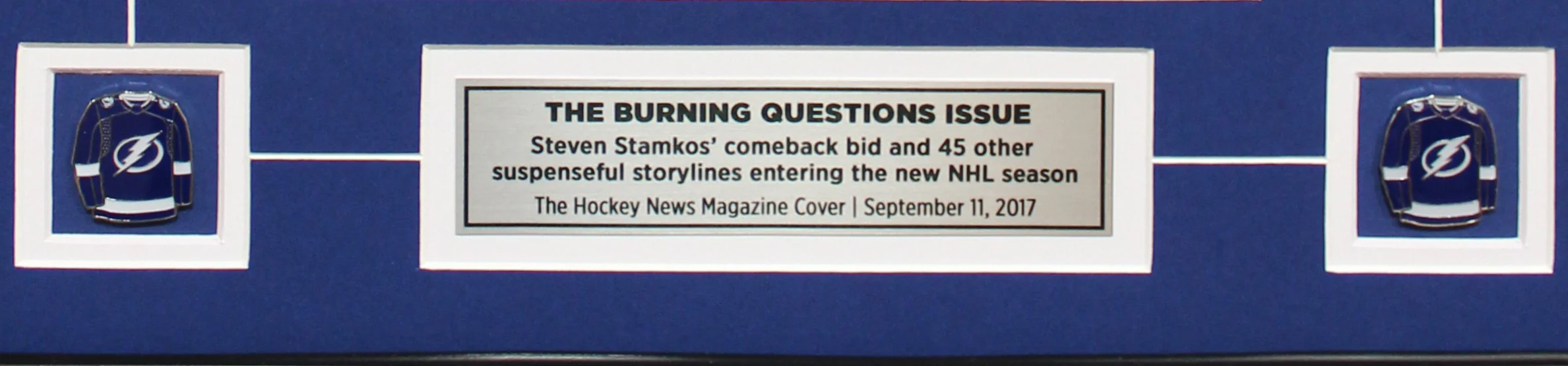 STEVEN STAMKOS | THE BURNING QUESTIONS ISSUE| FRAMED COVER - Image 3